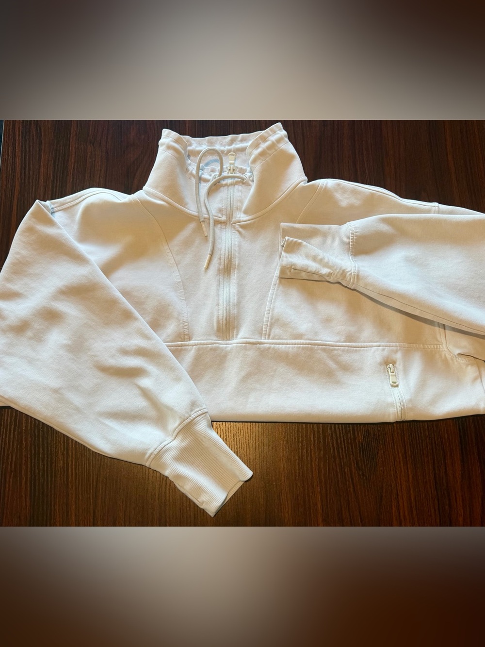 3XL Old Navy Half-Zip Pullover Sweatshirt WHITE